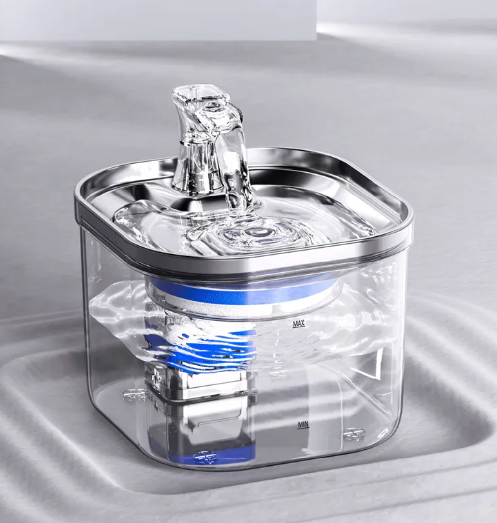 Smart Stainless Steel Pet Water Fountain – Automatic Circulating Drinking Dispenser for Cats & Dogs (2L)