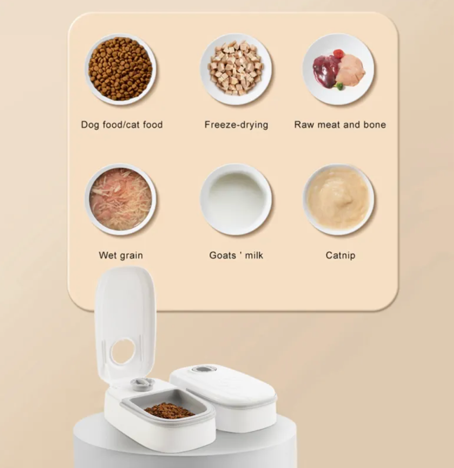 Automatic Pet Feeder with Timer & Stainless Steel Bowl — Smart Food Dispenser for Cats & Dogs | Scheduled Meals | UAE
